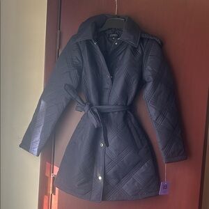 Jones New York Women's Dark Quilted Puffer Jacket